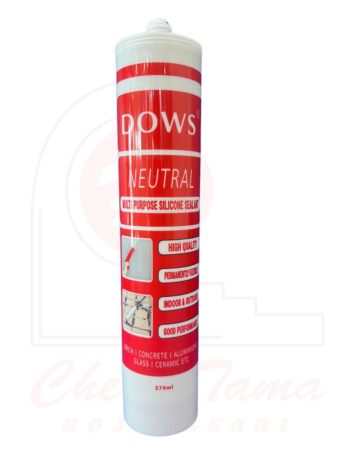 Lem silikon sealant kaca untuk pemasangan kusen jendela aluminium